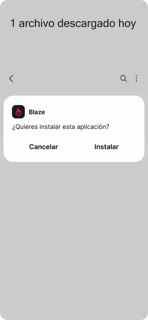 Autoriza el inicio de la descarga en el aviso de seguridad que muestra tu navegador.