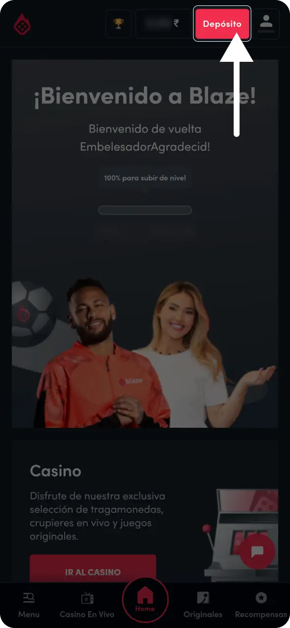 Carga saldo inicial en tu cuenta con el método de pago que prefieras para empezar a jugar.