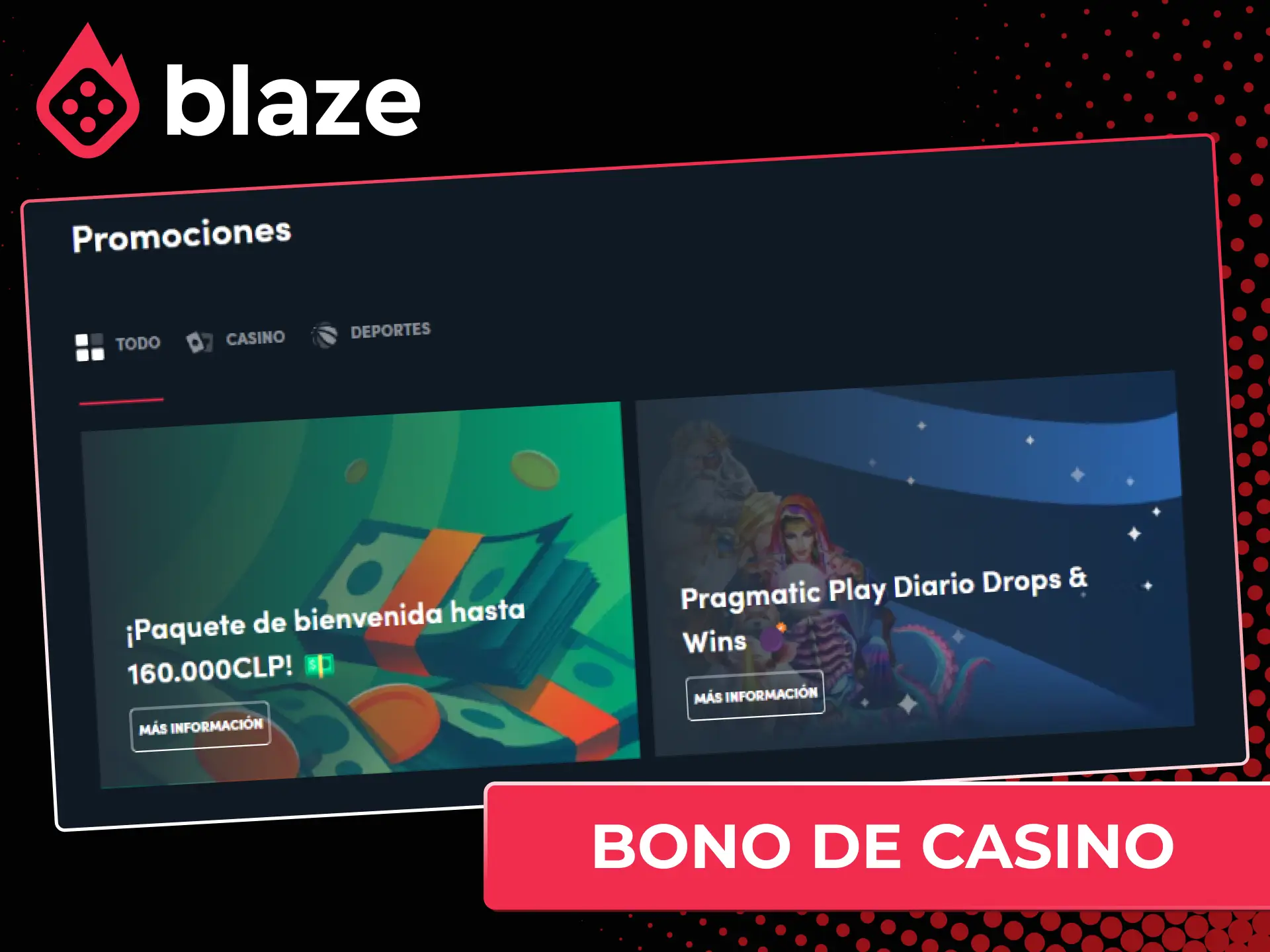 Aprovecha el bono del cien por ciento en el sitio oficial Blaze Chile para jugar al casino.