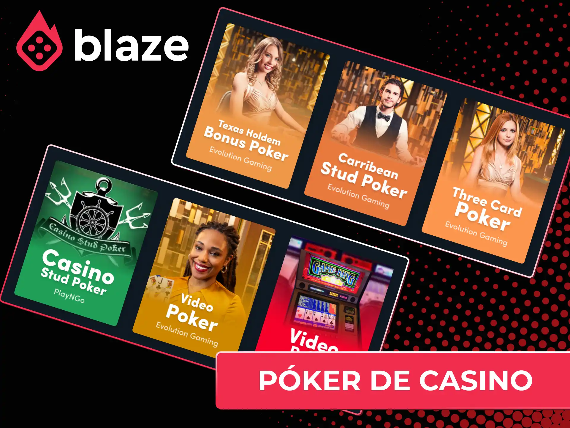 Demuestra tu habilidad en las mesas de póker dentro del casino online Blaze Chile.
