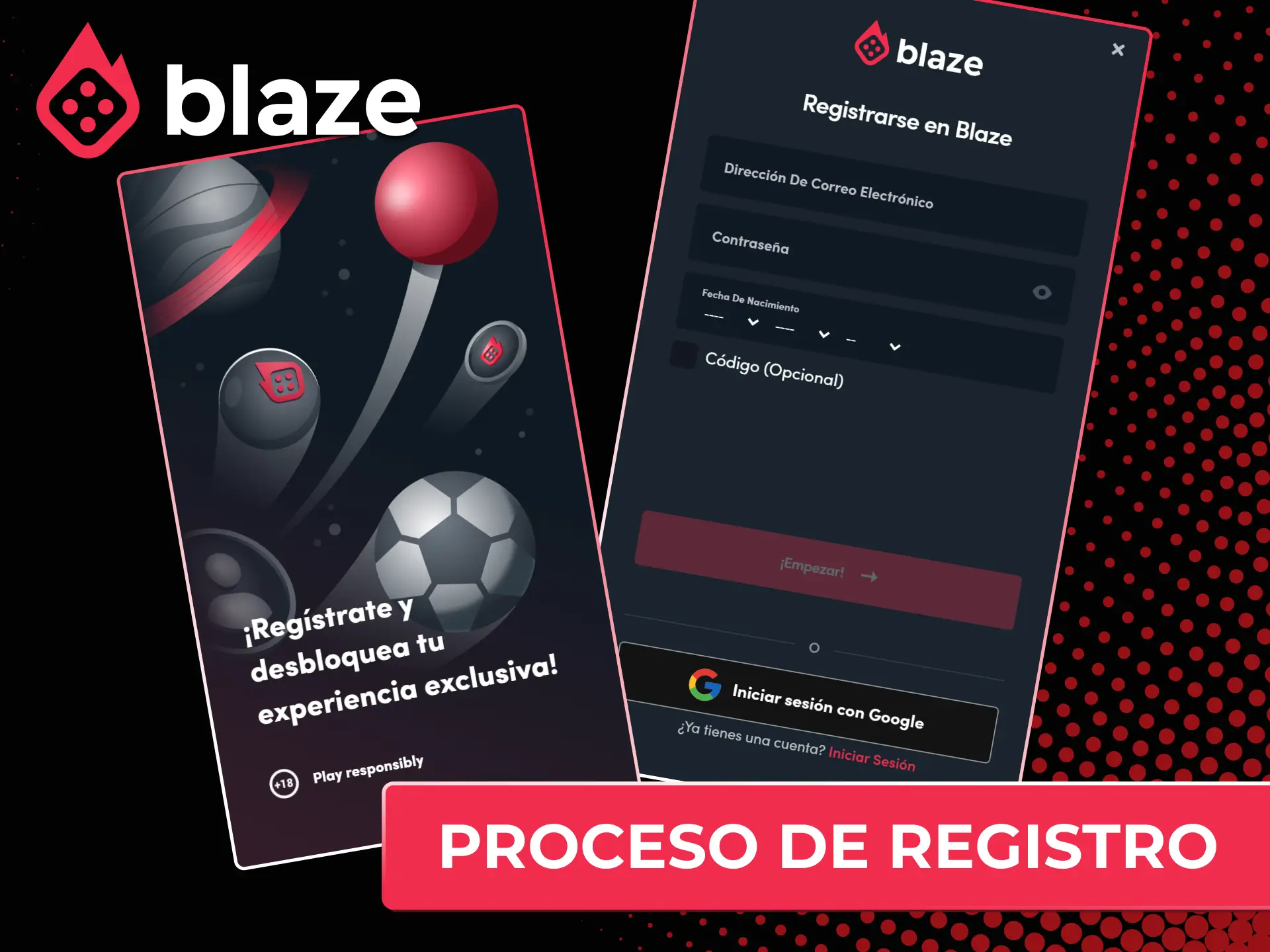 Comienza el proceso de registro en el sitio oficial Blaze Chile para crear tu cuenta.