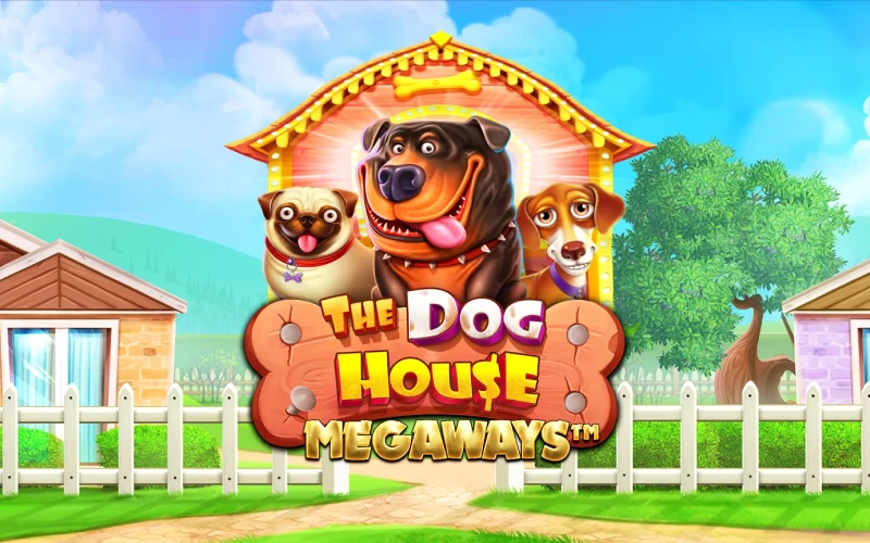 Haz girar los rodillos en el juego de casino The Dog House Megaways con Blaze.